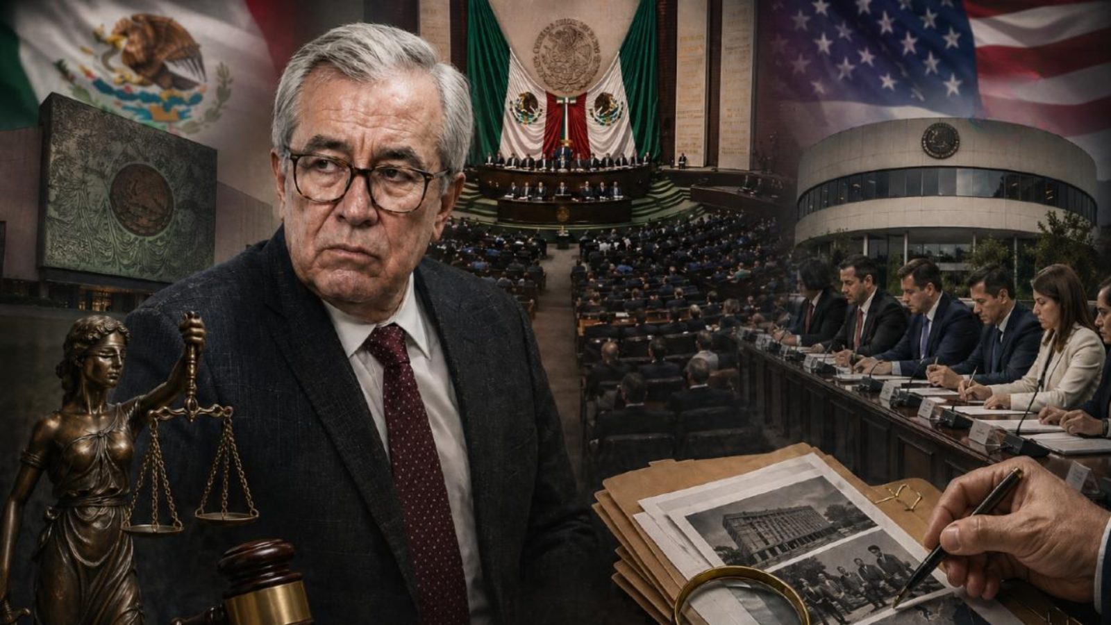 Despliegue de vigilancia en el Palacio de Gobierno de Culiacán sobre Rubén Rocha Moya.